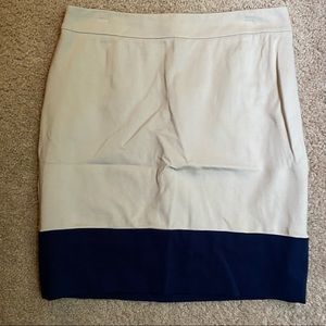 Tan & Navy Trina Turk Skirt